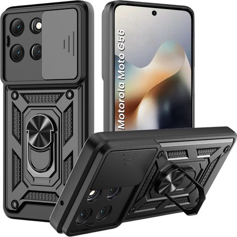 Étui de protection pour Motorola Moto G56 5G, CamShield Slide, noir (1/5)