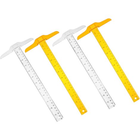 OUNONA Lot de 4 règles en T 30 cm pour l'école, les arts (1/5)