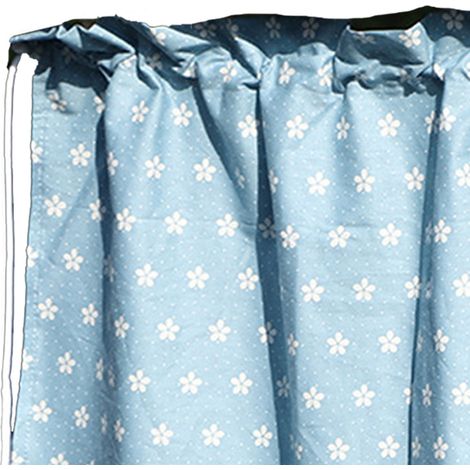 Rideau de voiture à ventouses, pare-soleil, motif dessin animé, protection solaire, isolation, rideau latéral, bleu à petites fleurs (1/5)