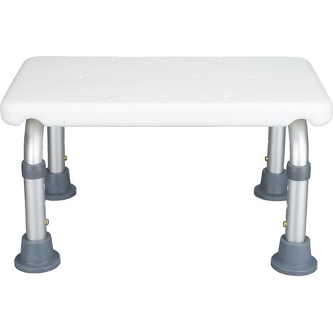 Tabouret de douche antidérapant en alliage d'aluminium réglable en hauteur pour personnes âgées et bébés (1/5)