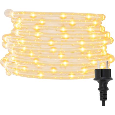 Lumière en corde avec 2400 LED Blanc chaud 100 m PVC