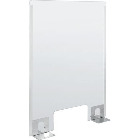 Schermo protettivo parafiato con feritoia per banconi e scrivanie - 660x960 mm (1/2)