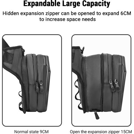 Sac latéral de jambe de moto étanche en plein air pour la randonnée/voyage/pêche/cycle sacs à bandoulière extensibles de grande capacité résistant aux éclaboussures (1/5)