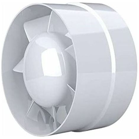 Ventilateur Extracteur d\\'air, économique 100mm, 12W/130m³, extracteur axial conduit en ligne : salle de bain, cuisine, cave (1/5)
