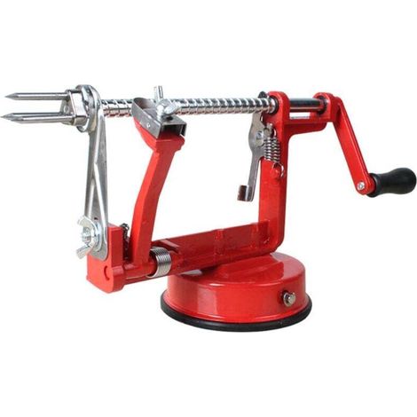 Pelapatate + 3 lame extra - Taglia/toglie il torsolo/sbuccia frutta/verdura - Base antiscivolo in acciaio inox - Pratico e veloce - Per cuochi e famiglie -Crezuo