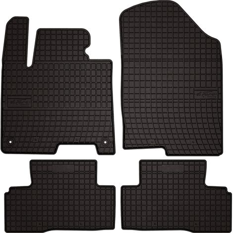 Tapis de sol en caoutchouc pour : Kia Sportage V SUV hybride (2021-) - noirs, sur mesure
