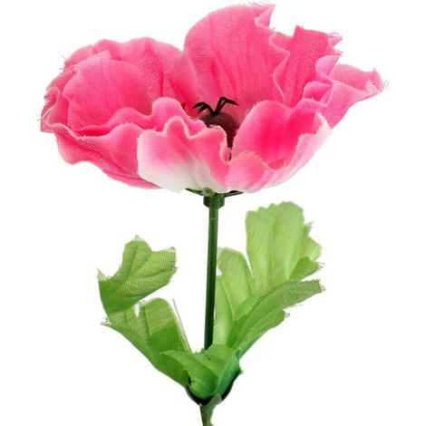 Dekorative rosa Mohnblume „Natural Aura“, 54 cm (1/3)