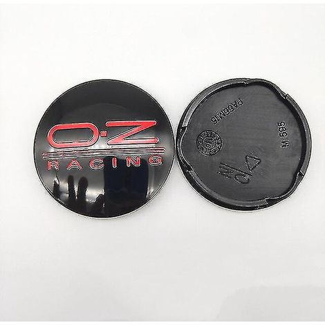 enjoliveurs centraux de roue de voiture 62 mm pour jantes en alliage Oz Racing M595 Oz, coloris 62 58 Shry4x62, noir et rouge. (1/4)