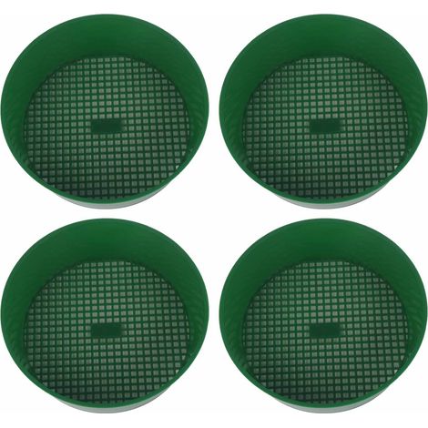 Lot de 4 tamis de jardin en plastique pour plantes succulentes et filtre à sable et pierres (1/5)