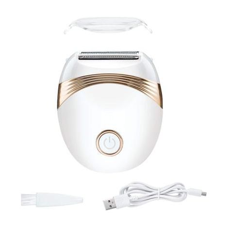 Tondeuse bikini femme sans fil USB rechargeable, rasoir électrique imperméable usage humide et sec, épilation douce et indolore pour zones sensibles.