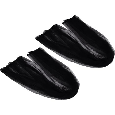 Lot de 2 pièces en tulle élégant, couleurs vives, confortables et légers, accessoires de décoration pour mariage et anniversaire (noir) (1/5)