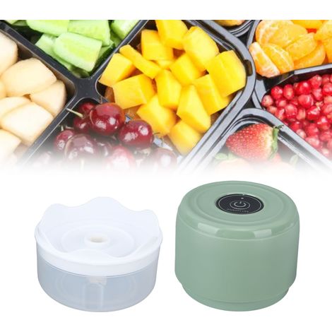 Mini presse-ail électrique sans fil, pilon à ail domestique, petit robot culinaire rechargeable pour bébé, vert. (1/5)