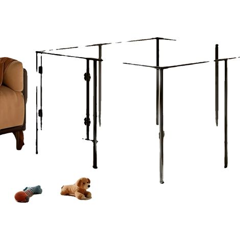 Parque para perros, 8 paneles, configuración versátil, 122x122x61cm (1/2)