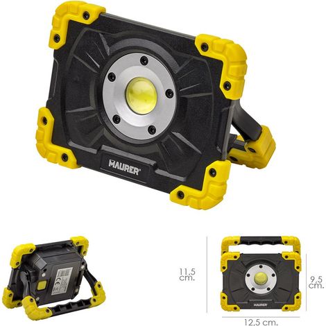 PROIETTORE LED MINI PORTATILE 500L CON CALAMITA 3AA NON INCLUSE MAURER (1/3)