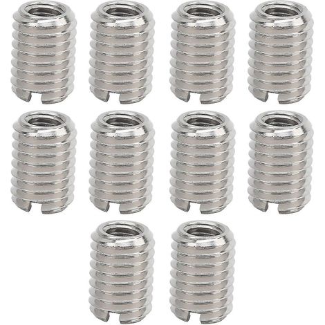 Inserts filetés mâles et femelles, outil de réparation d'écrous réducteurs, 10 pièces, fixation en acier inoxydable (1/5)