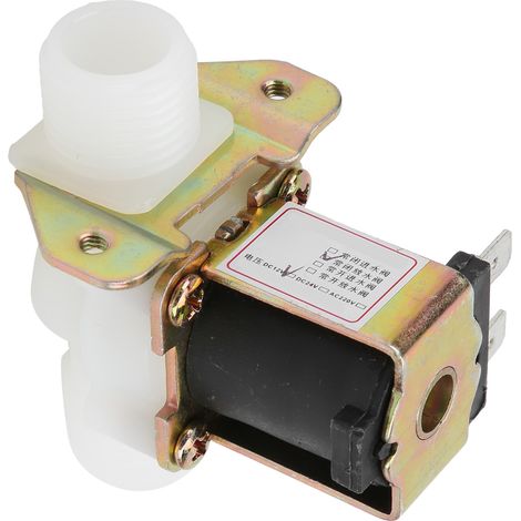 Magnetventil aus Messing und Nylon, normalerweise geschlossen, Ablassventil, Industriesteuerungsteile, G1/2, 12 V (1/5)