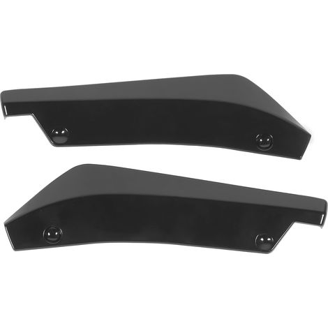 2 Stück Heckstoßstangenlippe Diffusor Spoiler Kratzschutz Glänzend Schwarz Universal für Auto (1/5)