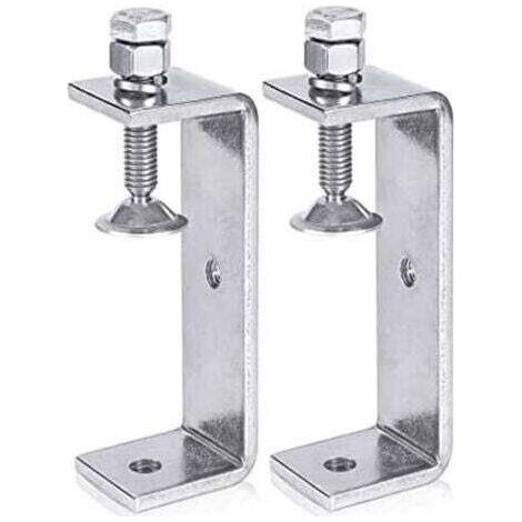 FENOPLASTICA2Pcs Serre Joints C 100MM, Pince C Acier Inoxydable, Pince en C Pince à Bois avec Larges Ouvertures de Mâchoire pour Soudage Charpentier Montage Domestique, l'Ébénisterie (1/4)