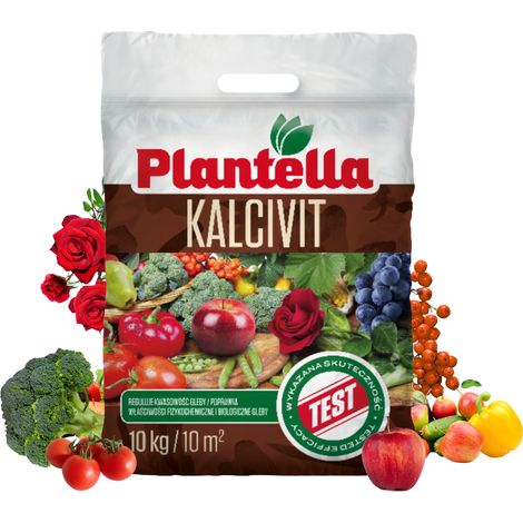 PLANTELLA Granulierter Kalkdünger zur Entsäuerung von Rasenböden 10 kg