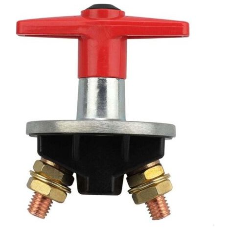 Pair Universeller fester Schlüsselbatterieschalter 12V-60V 300A, Leistungstrennschalter und Not-Aus-Schalter für Autos und Boote,
