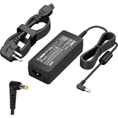 45W Chargeur 19V 2.37A 5.5×1.7mm sans Broche Compatible avec A13-045N2A PA-1450-26 ADP-45AW ADP-45BW Adaptateur PC Portable pour Aspire 1 3 5 Spin Swift TravelMate Chromebook (1/5)