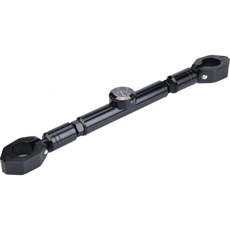 Querstange aus Aluminiumlegierung für Motorradlenker, Motorradzubehör mit Kompass, schwarz, Querstange. (1/5)
