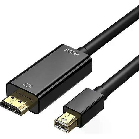 Câble Mini DisplayPort vers HDMI, câble Mini DP vers HDMI 4K, câble de 1,8 m compatible avec les écrans/projecteurs des Surface Pro Air/Pro/stations d'accueil. (1/5)