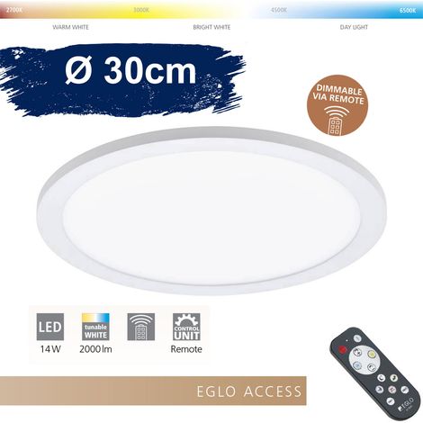SARSINA-A lumière d'accès au plafond LED blanc blanc Ø30cm H: 5cm (1/5)