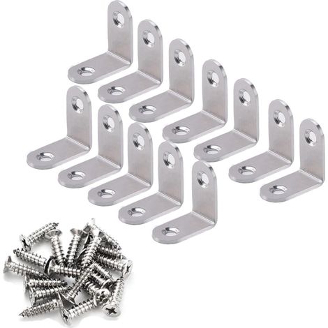 Équerre de Fixation en Métal equerre metal Inox pour la Réparation de Meubles , Lot de 20 Équerres de Fixation 3030mm (1/5)