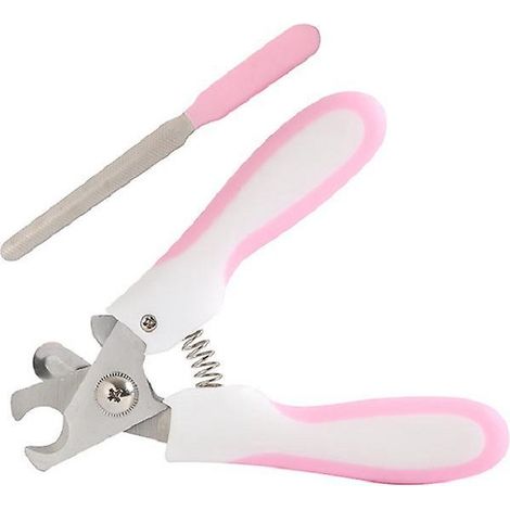 coupe-ongles Pour Chien Avec Lime Ongles (rose 16 Cm), Coupe-ongles Professionnel Pour Chaton Avec Verrouillage De Scurit Et Protections Pour Vit (1/5)