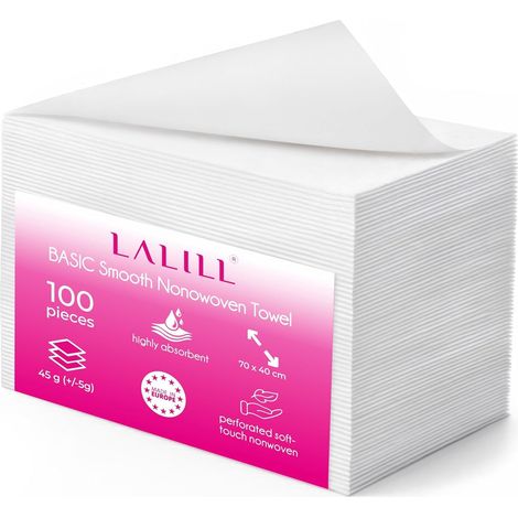 Serviettes Jetables 100 Pièces – 70x40 cm Gants de Toilette Jetables, Lingettes, Essuie-Mains, Serviettes de Bain – Pour Salon de Beauté, Pédicure, Cuisine, Sauna, Massage, Bureau, Voyage (1/5)
