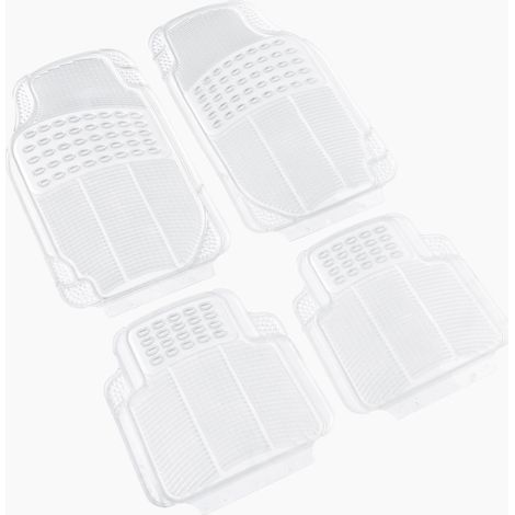Jeu de 4 Tapis de sol caoutchouc PVC - Universels -Transparent (1/3)