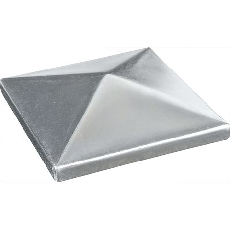 Chapeau de poteau en bois 90 x 90 mm, en acier inoxydable antirouille， Dimensions extérieures du chapeau de poteau (mm) : 95 x 95