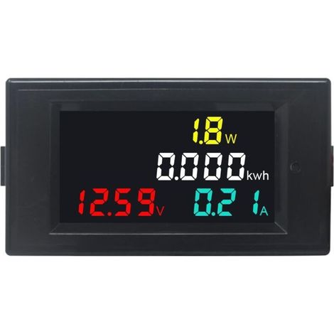 Voltmètre Ampèremètre Numérique DC 14-600V 20A LCD pour Solaire Auto Moteur (1/4)