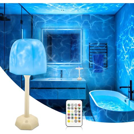 Lampe de Douche étanche avec projecteur à vagues océaniques (1/5)