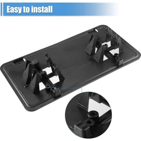 Support Plaque D Immatriculation - Pour Ford F-150 2015-2017 - Noir - 32,5 X 17,5 Cm - 1 Pièce (1/5)