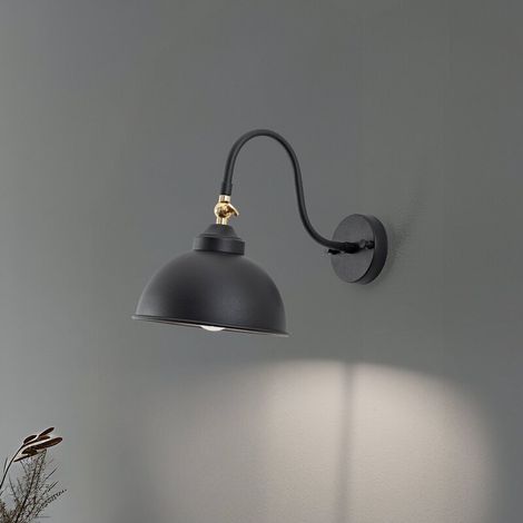 [GEBRAUCHT] B-Ware Opviq Wandleuchte Saglam 3742 justierbar schwarz Wandlampe Lampe Leuchte Spot (1/2)