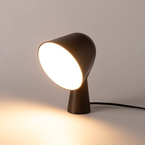 Lampe de table design moderne noir E14 H20cm