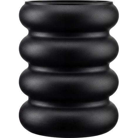 Vase décoratif Bola en verre, noir mat (1/5)