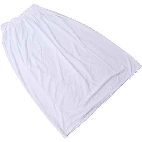 Serviette de bain femme en coton, bandeau bustier, jupe de bain Dree pour voyage, plage, blanche (1/5)