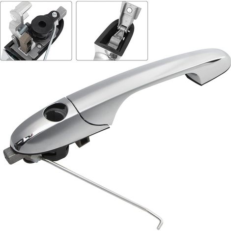 Ej.Life Außentürgriff, modischer Auto-Außentürgriff Rechtslenker Rechtslenker Fahrerseite Griff für Fiat 500 735485872 735592012 (1/5)