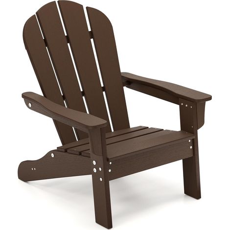 Goplus – Chaise Adirondack extérieure pour enfants – Fauteuil en HDPE résistant aux intempéries – Large siège et dossier haut – Angle 105° – Pour 3-8 ans, charge 75kg (1/5)