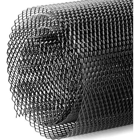 Grille de calandre de voiture Grille de pare-chocs de garniture maillée en nid d'abeille Maille centrale de grille de grille, trou universel de maille de gril rhombique d'alliage d'aluminium 3 (1/4)