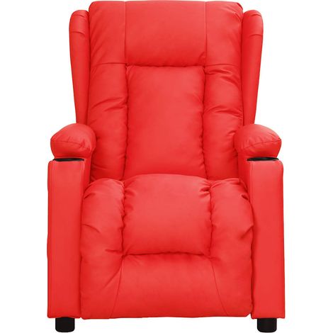 Maison Exclusive - Poltrona Massaggiante Rossa in Similpelle (1/5)