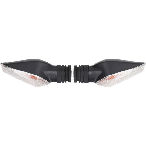 Clignotant moto 12V avec voyant orange-rouge haute luminosité, compatible avec Ducati Monster Streetfighter, modèle transparent. (1/5)