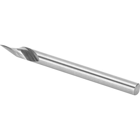 Fraise à graver 3,175 mm 30° pour bois, outil de sculpture et perçage précise, longueur 40 mm. (1/5)