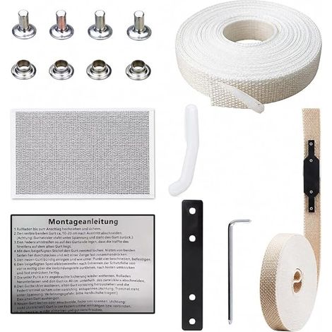 Roller Shutter Strap Repair Kit 14/15 mm, Roller Shutter Box, Blind Strip, Strap Repair Kit, Roller Shutter Accessory (1/5)