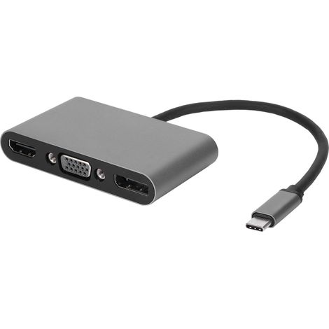 Station d'accueil multifonction 5 en 1 Type‑C avec HDMI, DP, VGA, USB et PD - Hub Adaptateur Universel (1/5)