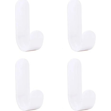 Ganchos adhesivos de pared, duraderos, impermeables, autoadhesivos, reutilizables ganchos adhesivos de techo, blancos.