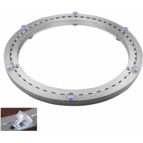 Roulement de plateau tournant en métal, base pivotante ronde, rotation à 360°, roulements à billes à une rangée, pour usage intensif, diamètre 45cm